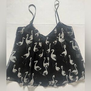 Billabong flamingo print flowy tank, Sz S